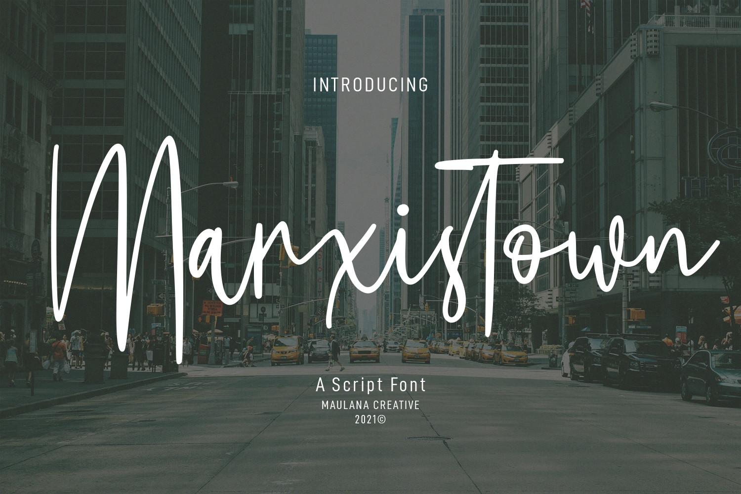 Marxistown Script Font