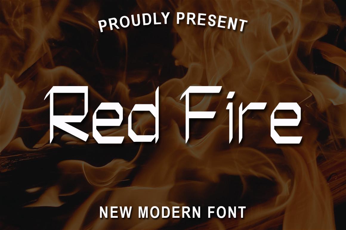 Red Fire Font