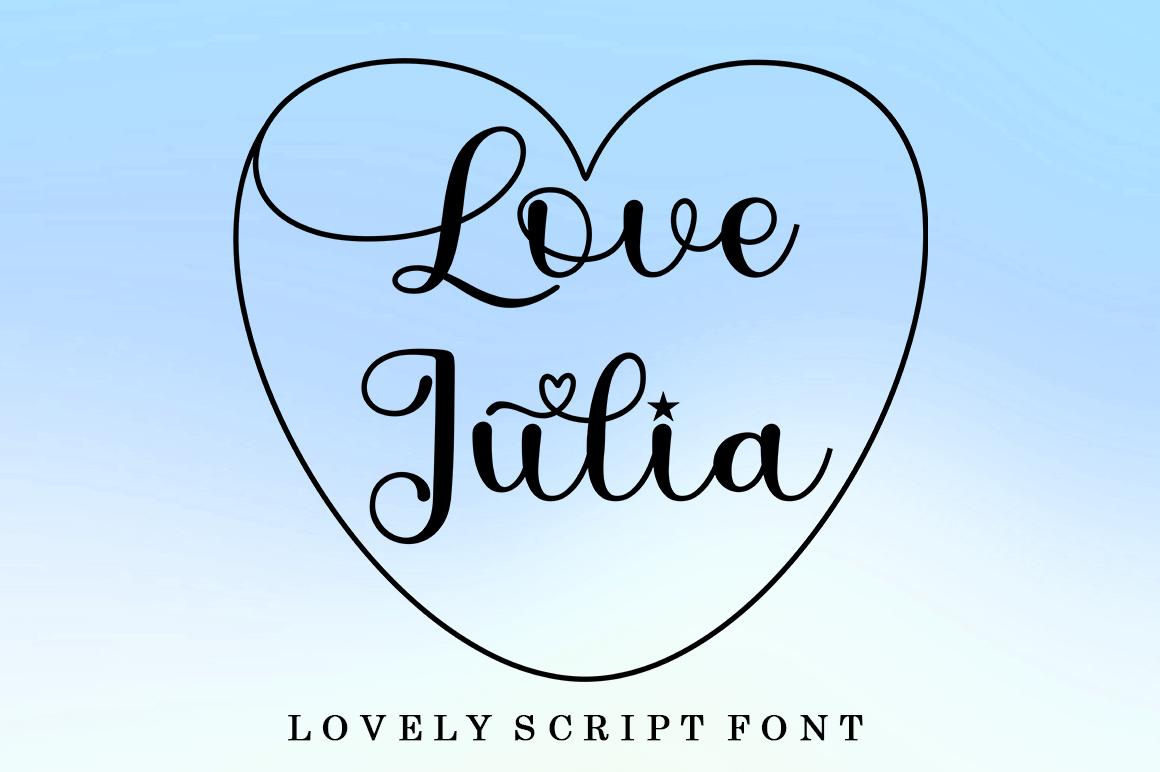 Love Julia Font