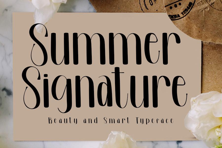 Summer Signature Font