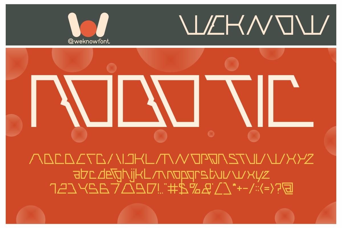 Robotic Font