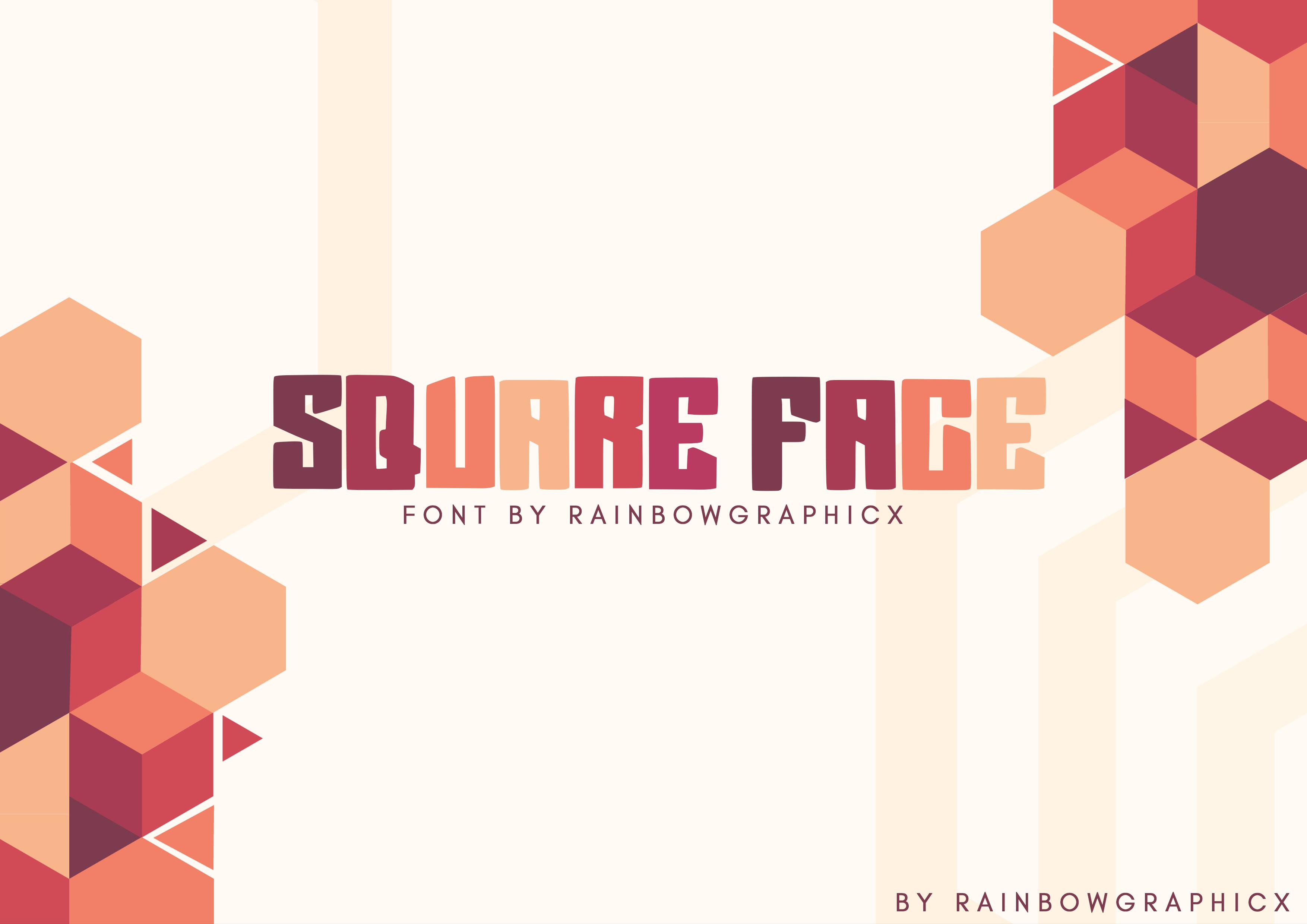 Square Face Font