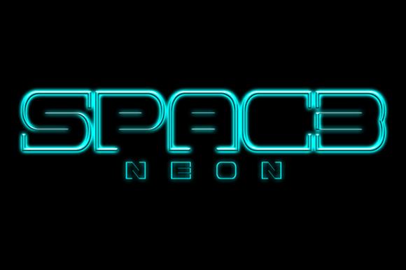 Spac3 Neon Font