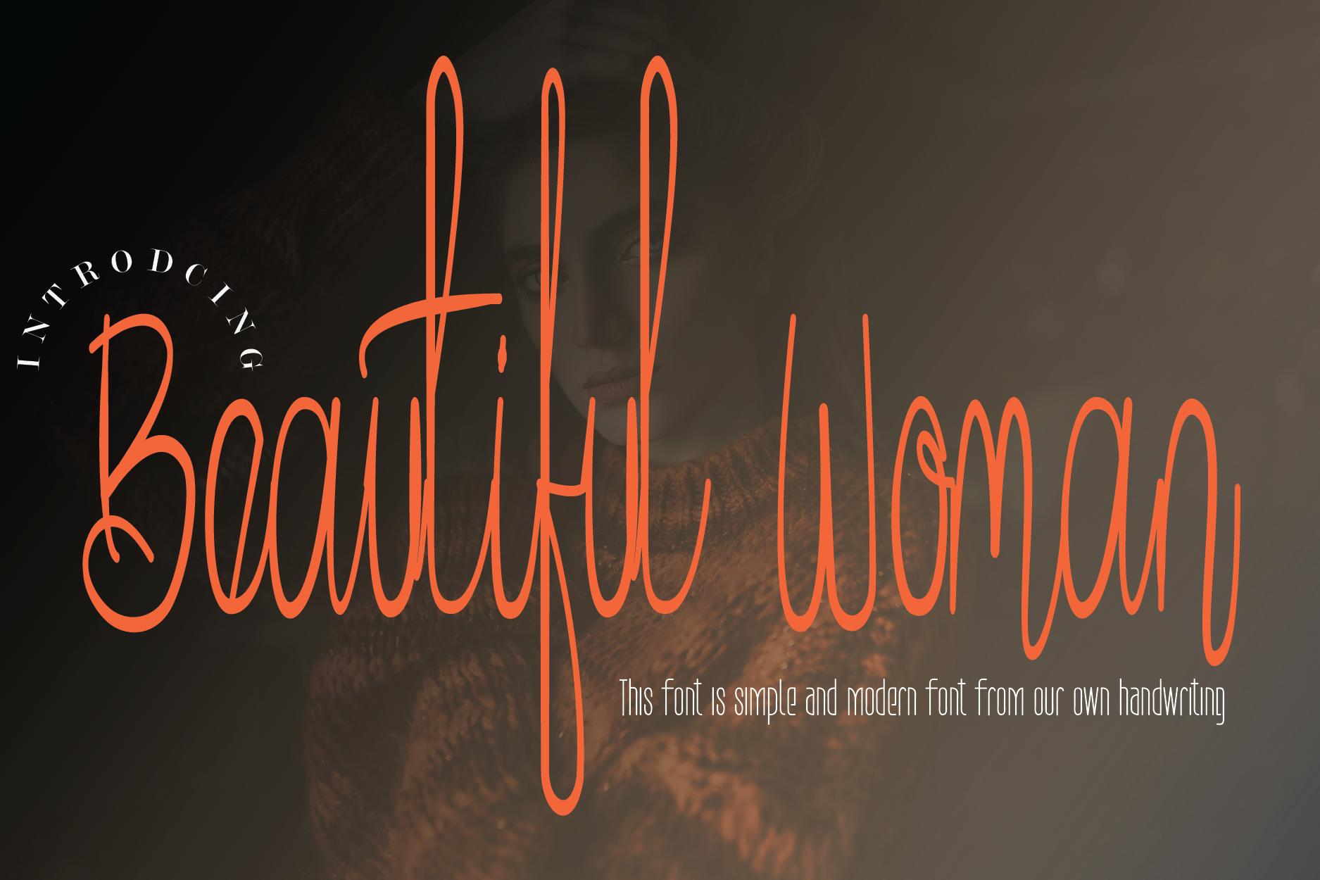 Beautiful Woman Font