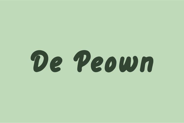 De Peown Font