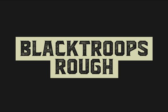 Blacktroops Rough Font