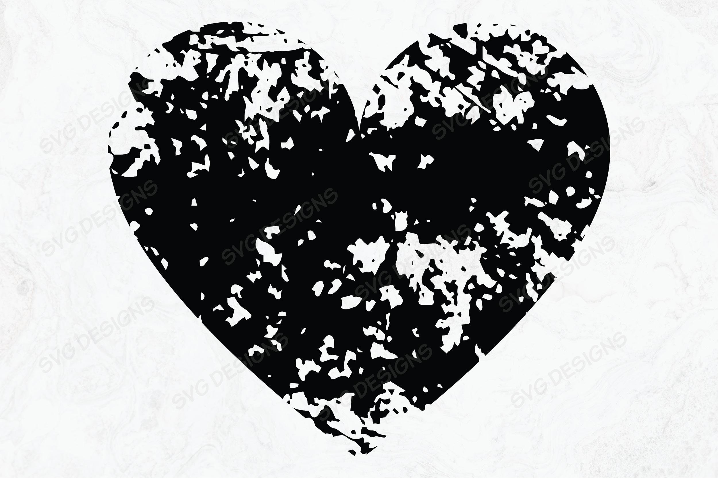 Distressed Heart Svg, Heart Svg