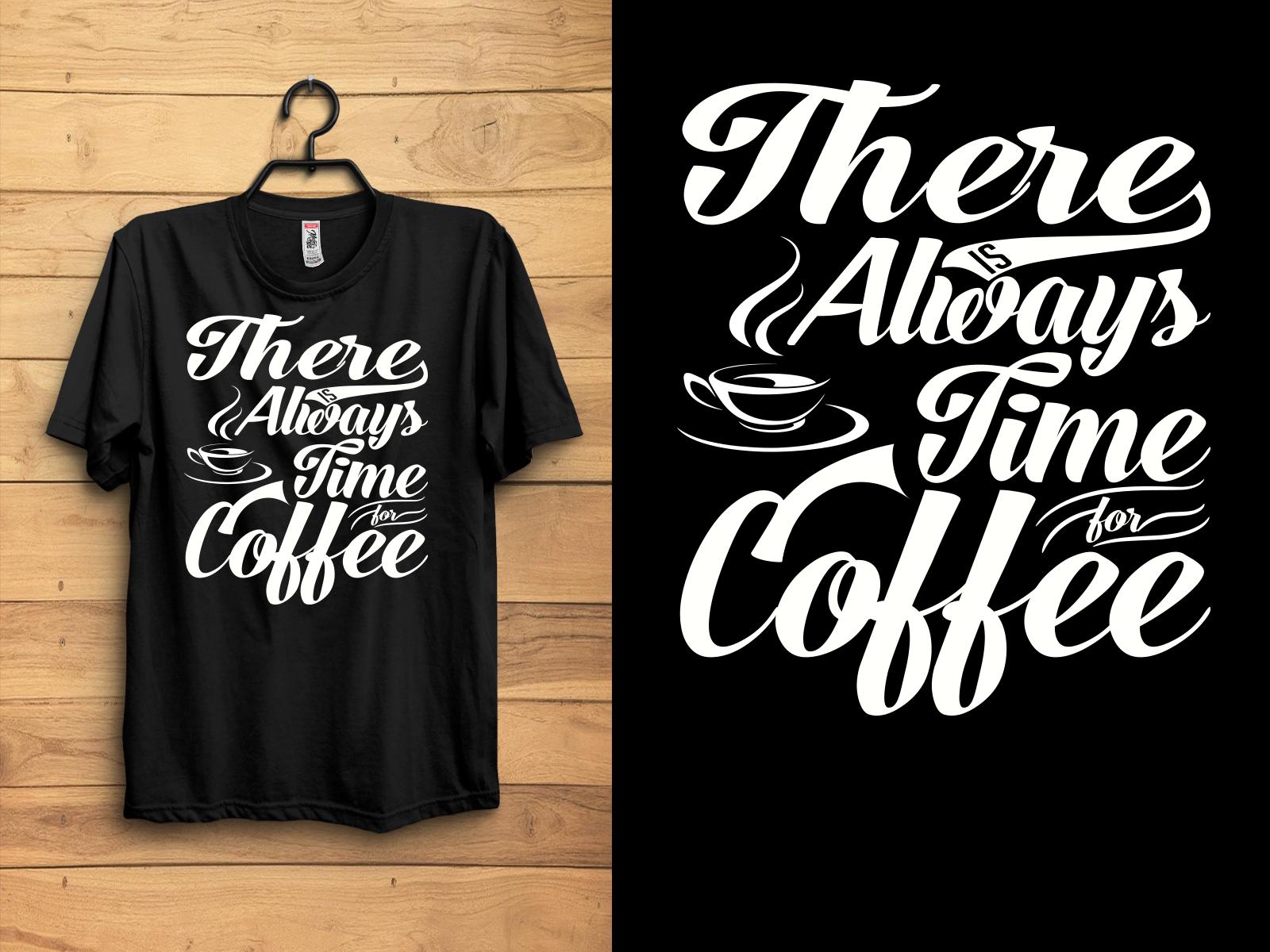 Coffee Typography T-shirt Design