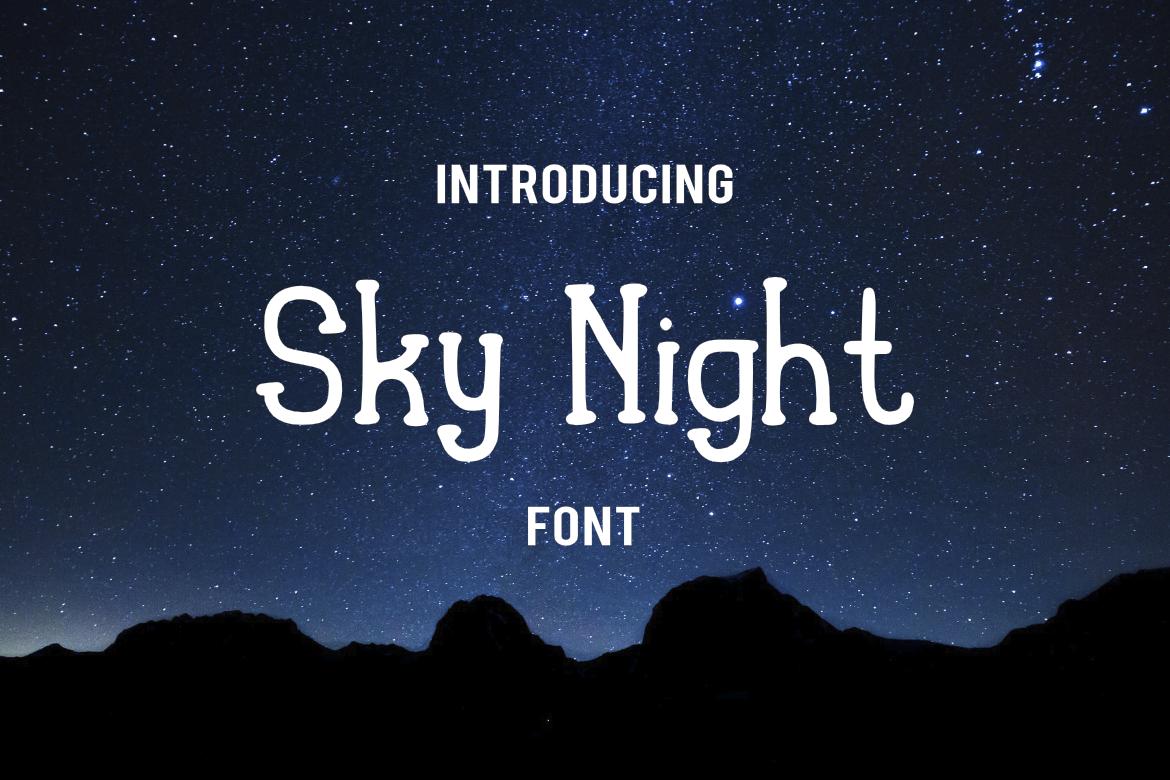 Sky Night Font