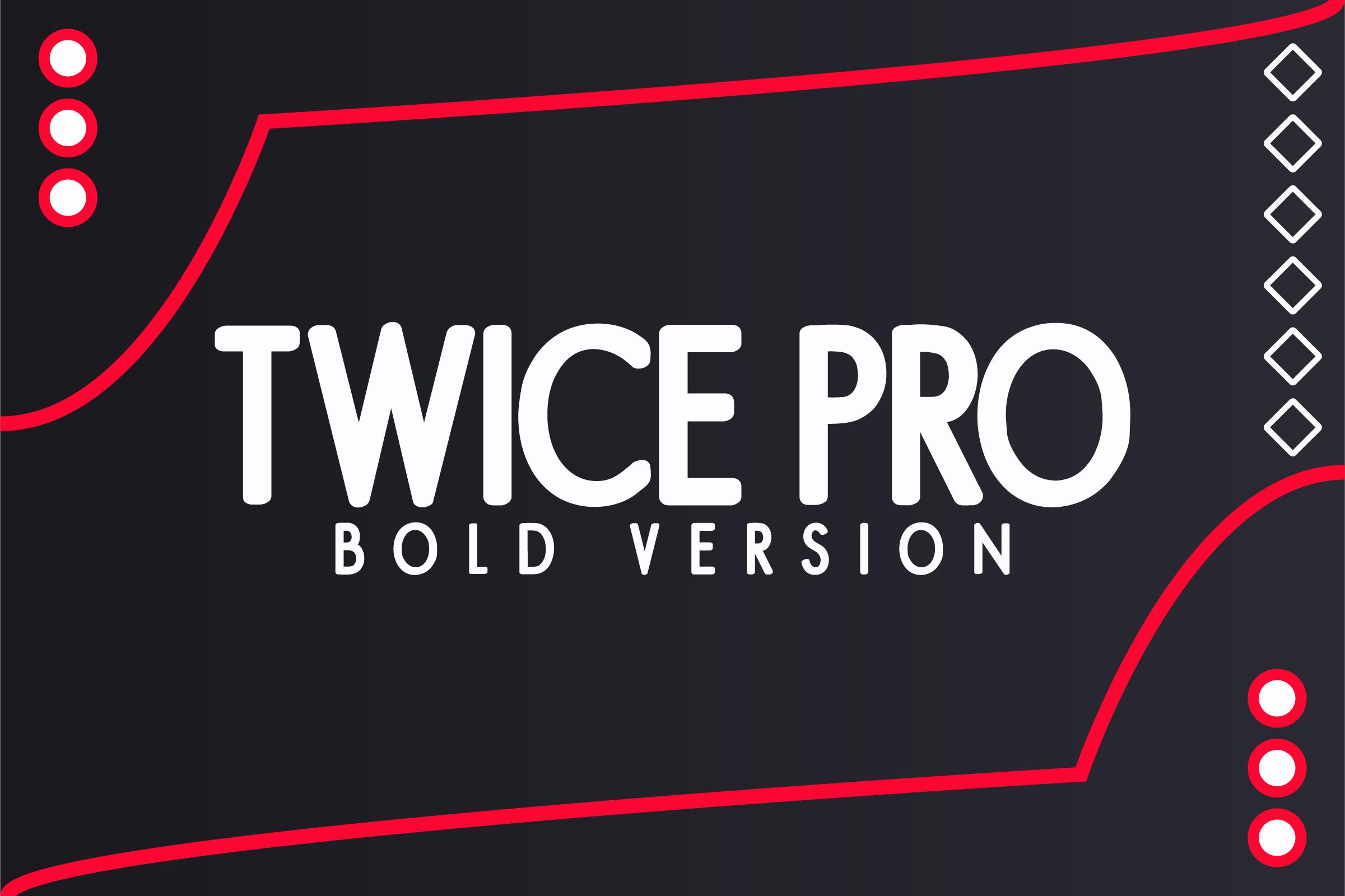 Twice Pro Bold Font