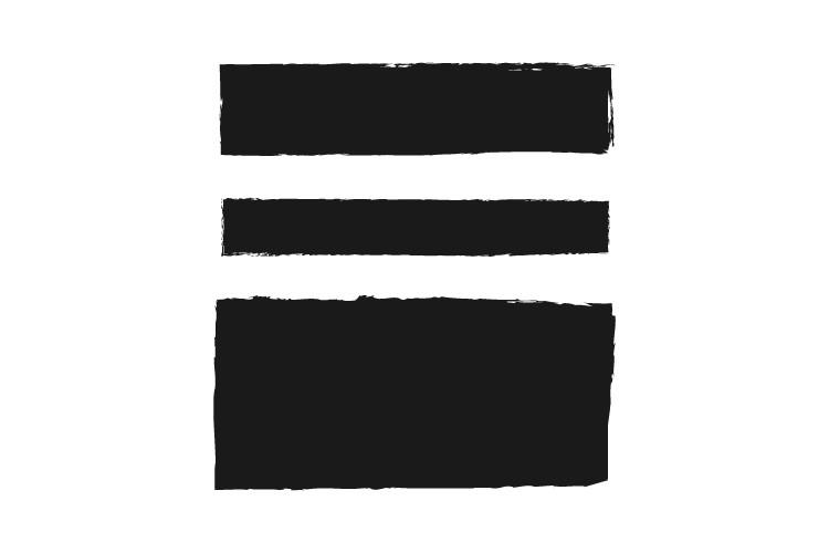 Black Set Paint Frame Brush Design
