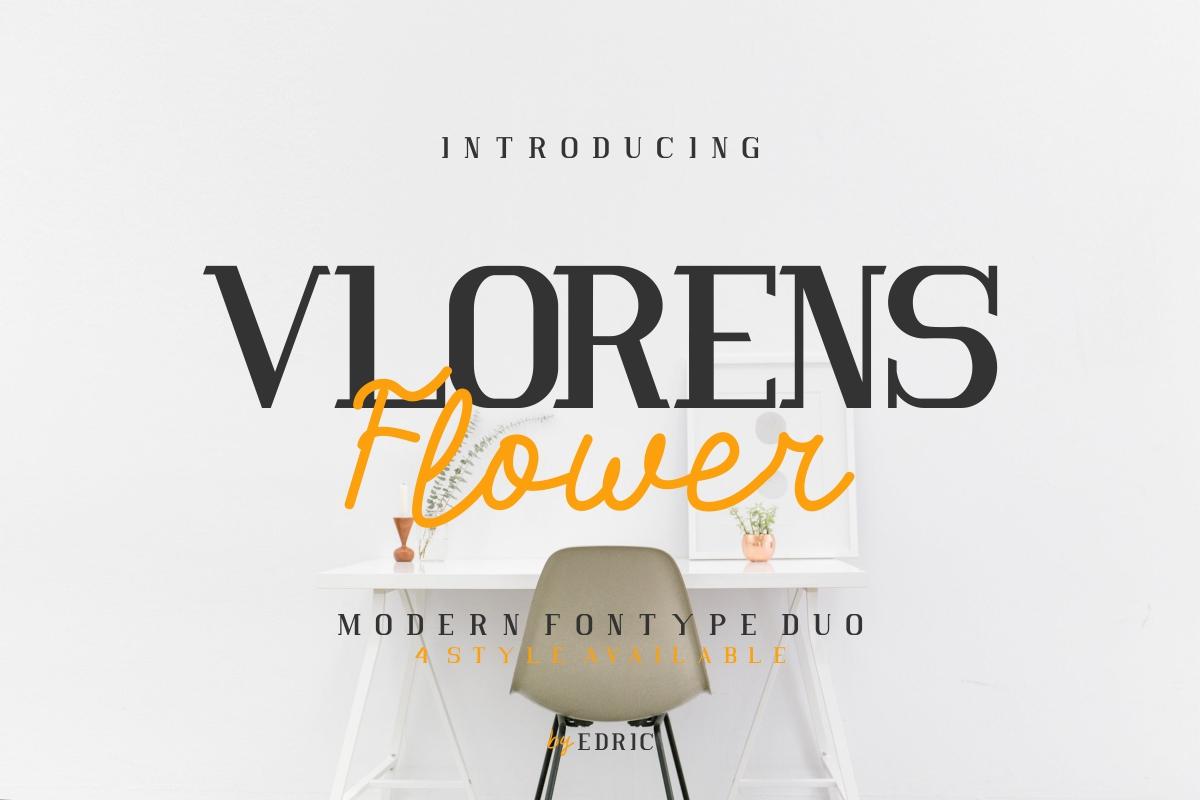 Vlorens Flower Duo Font