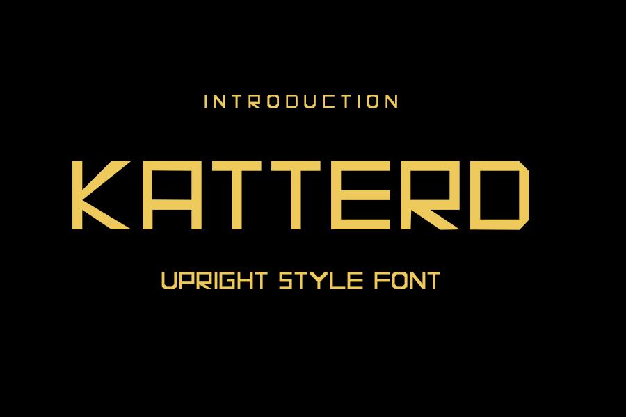 Katterd Font