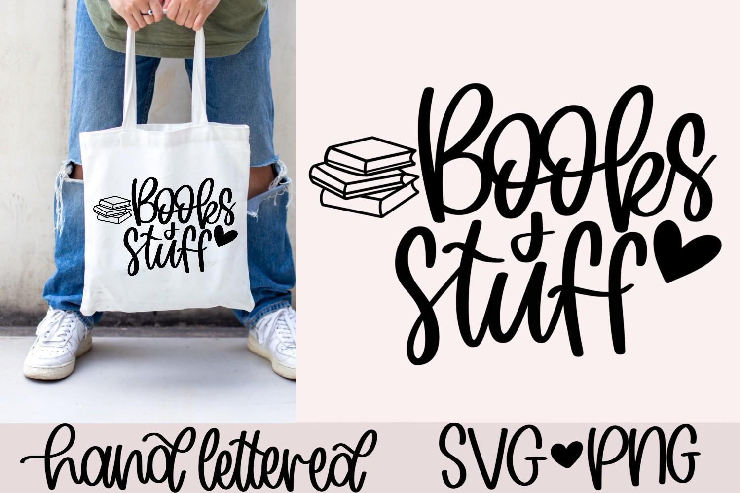 Books and Stuff Svg, Book Bag Svg