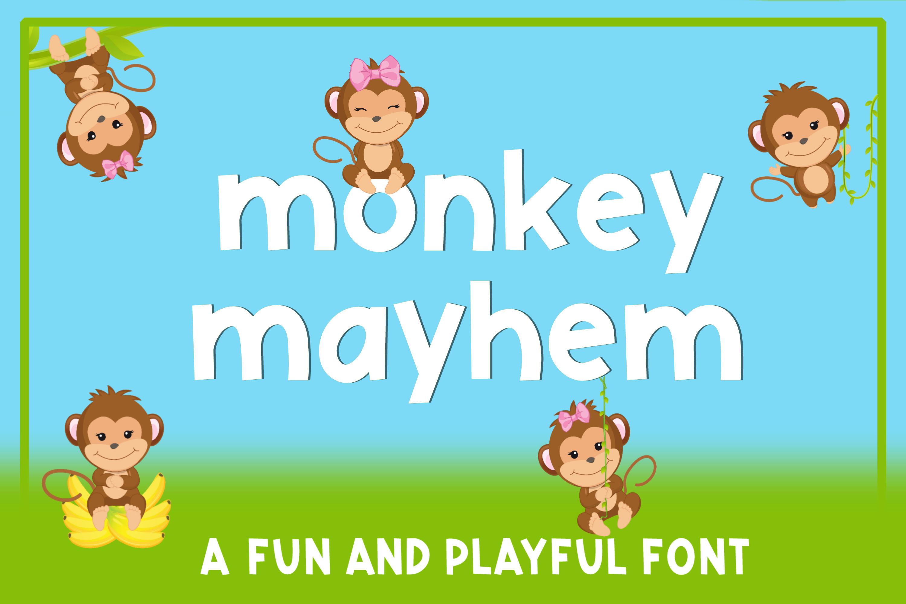 Monkey Mayhem Font