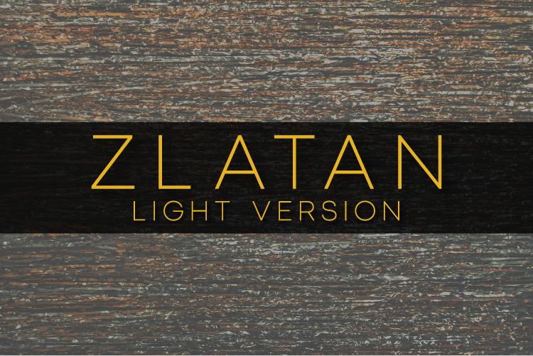 Zlatan Light Font