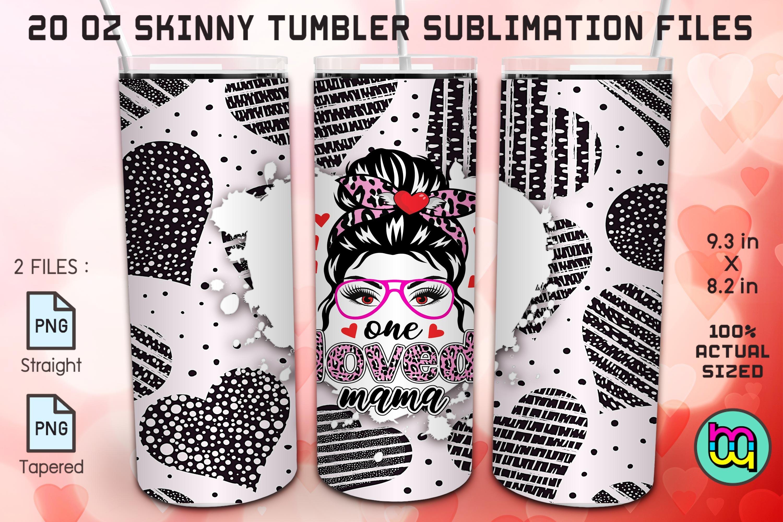 One Love Mom Life Messy Bun Mama Tumbler