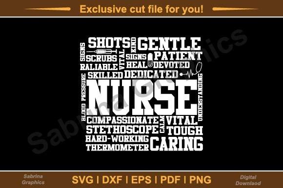 Shots Gentle Nurse Caring Svg Cut File