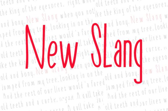 New Slang Font