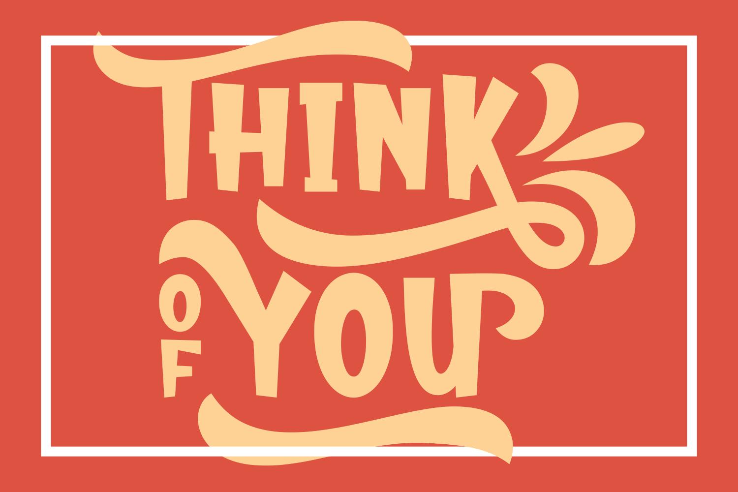 Think of You Font