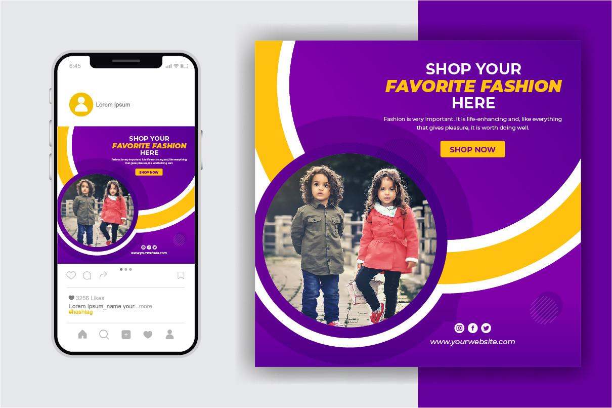 Fashion Sale Social Media Post Template