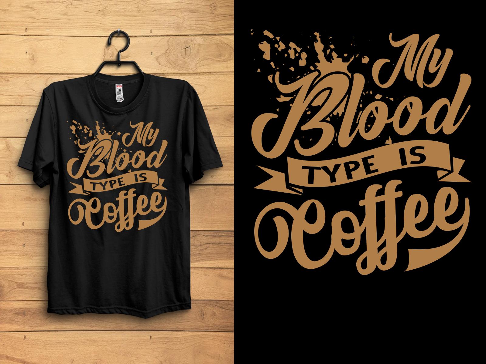 Coffee Typography T-shirt Design
