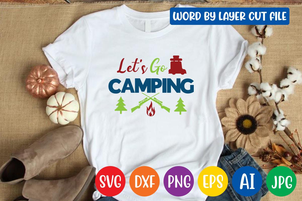 Let's Go Camping Svg Design