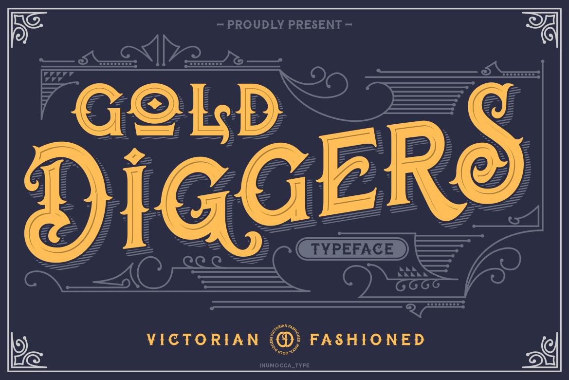 Gold Diggers Font