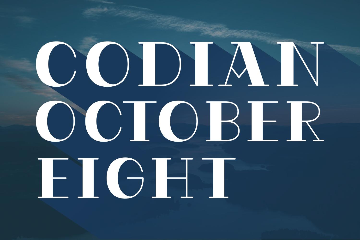 Codian October Eight Font