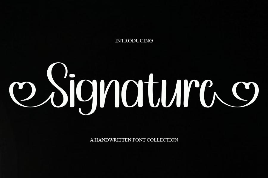 Signature Font