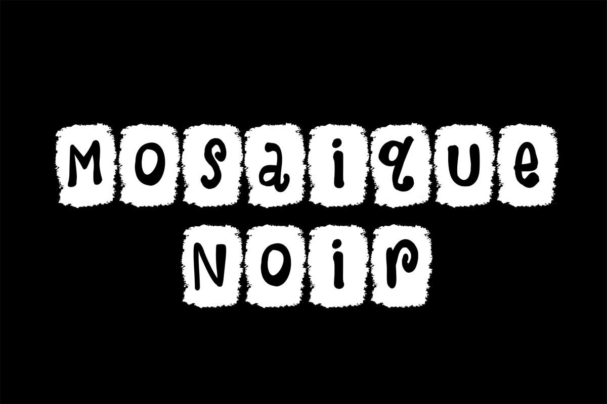 Mosaique Noir Font