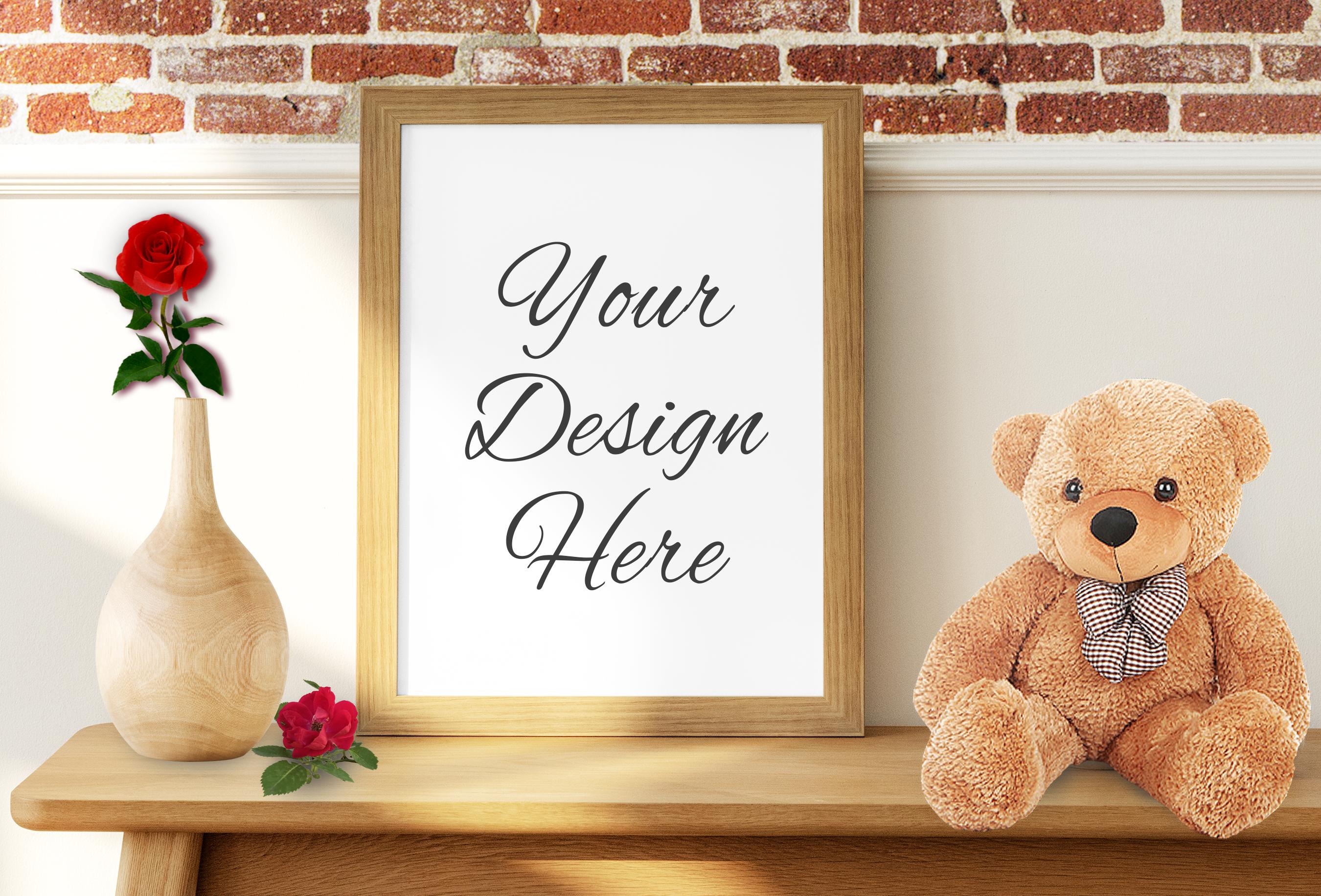 Teddy Bear Poster Mockup 16