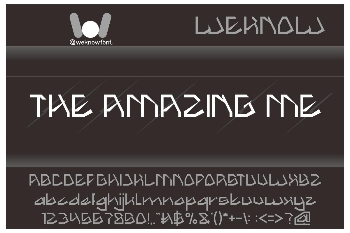 The Amazing Me Font