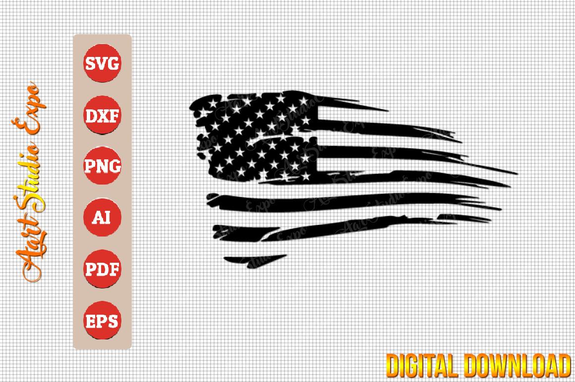 Distressed USA American Flag