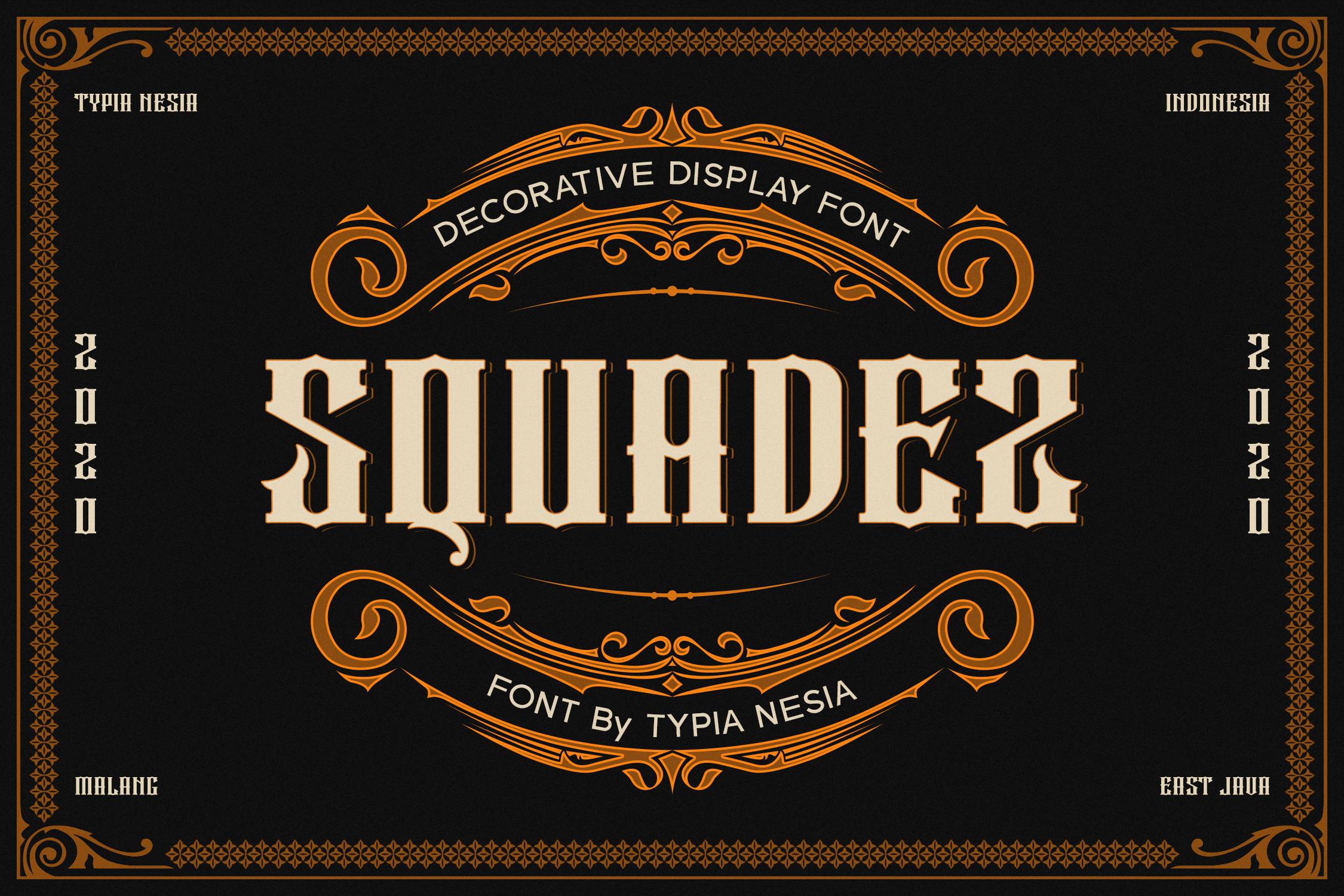 Squadez Font