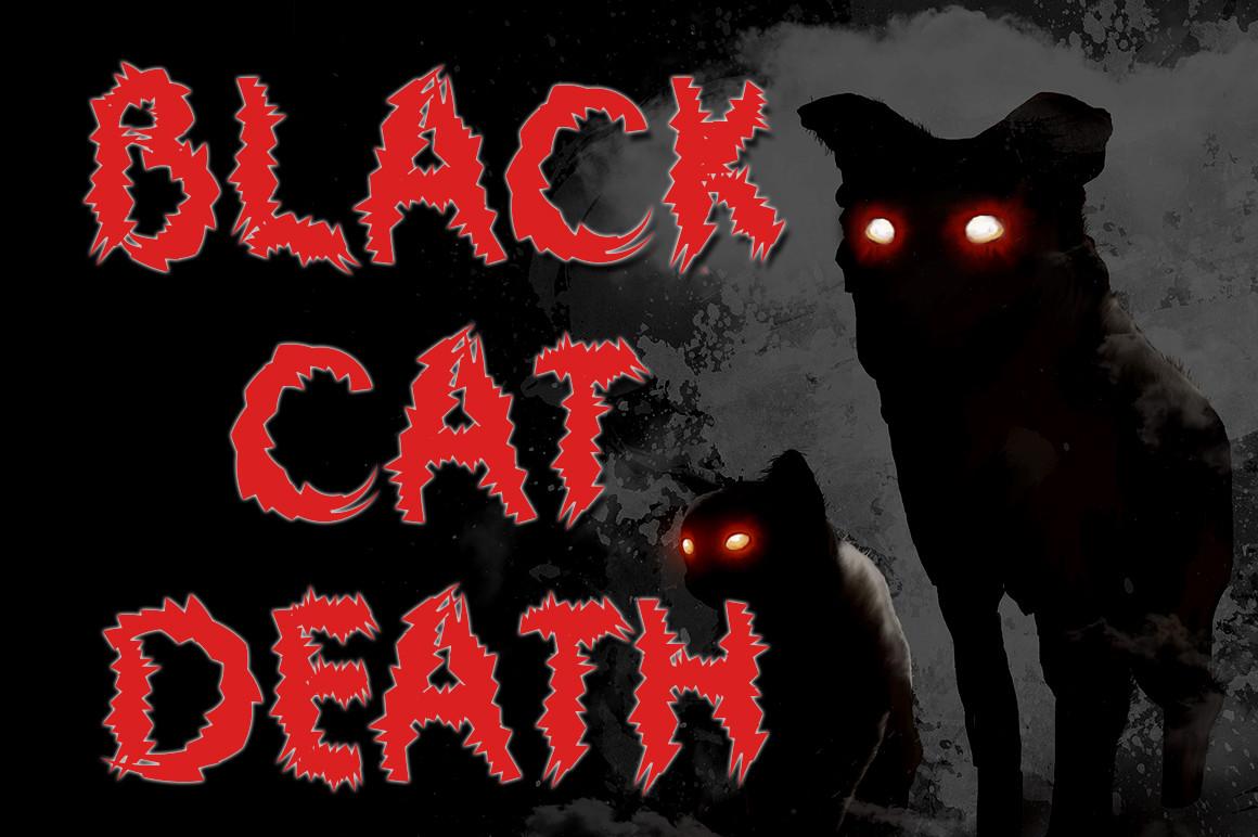 Black Cat Death Font