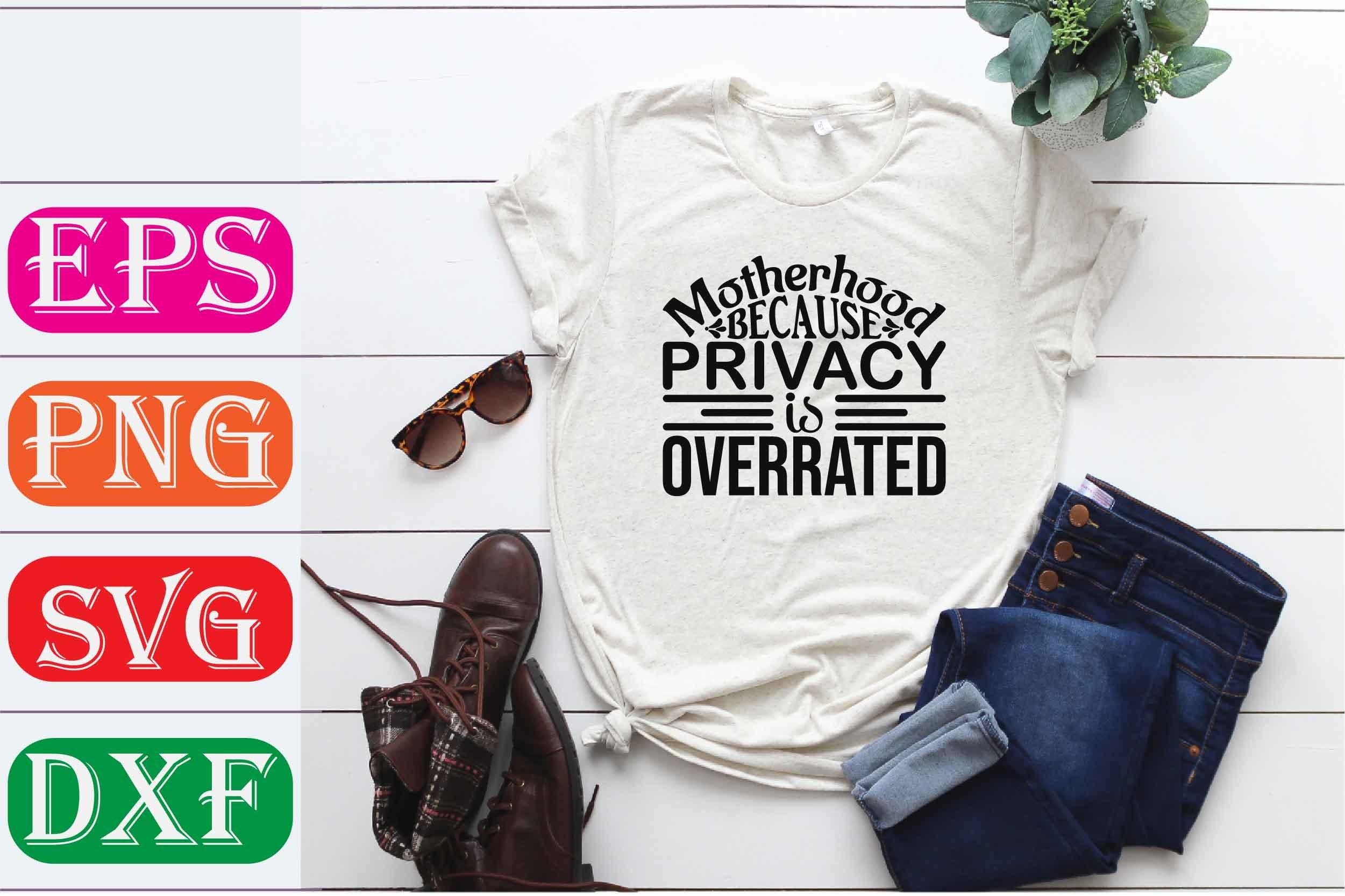 Funny Mom Svg Design. Motherhood Because