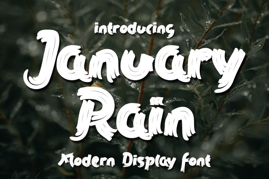January Rain Font