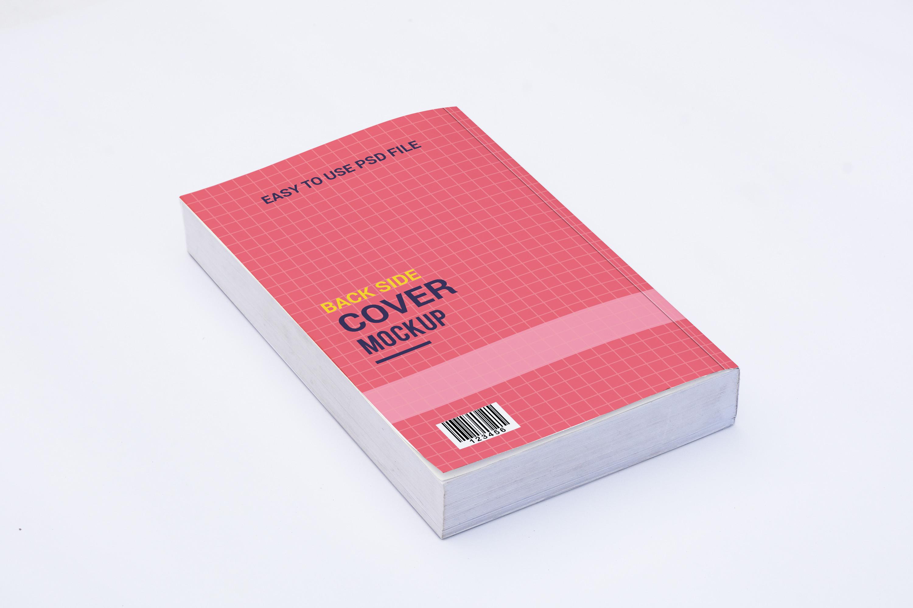 Book Back Cover Mockup Template