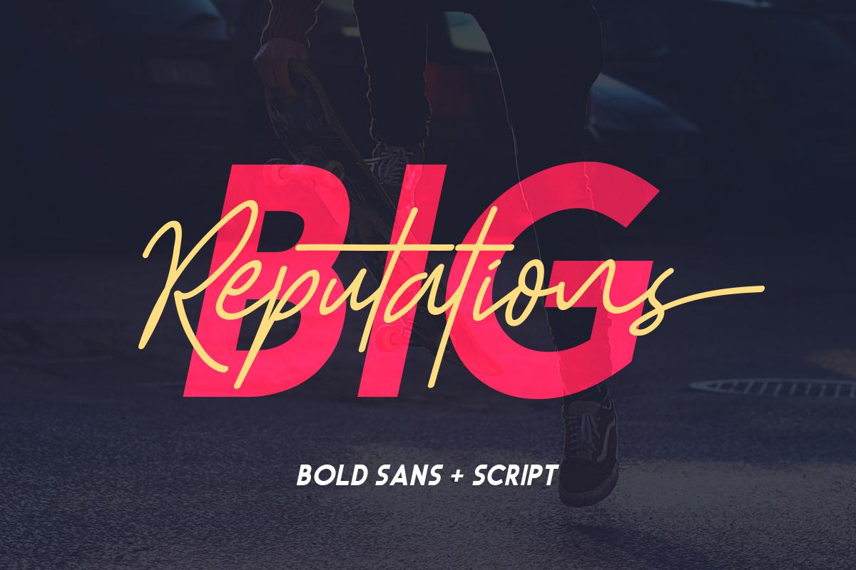 Big Reputation Duo Font