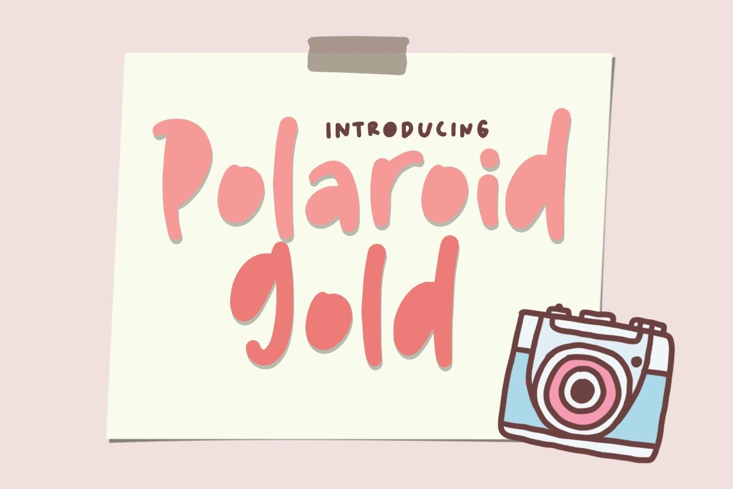Polaroid Gold Font