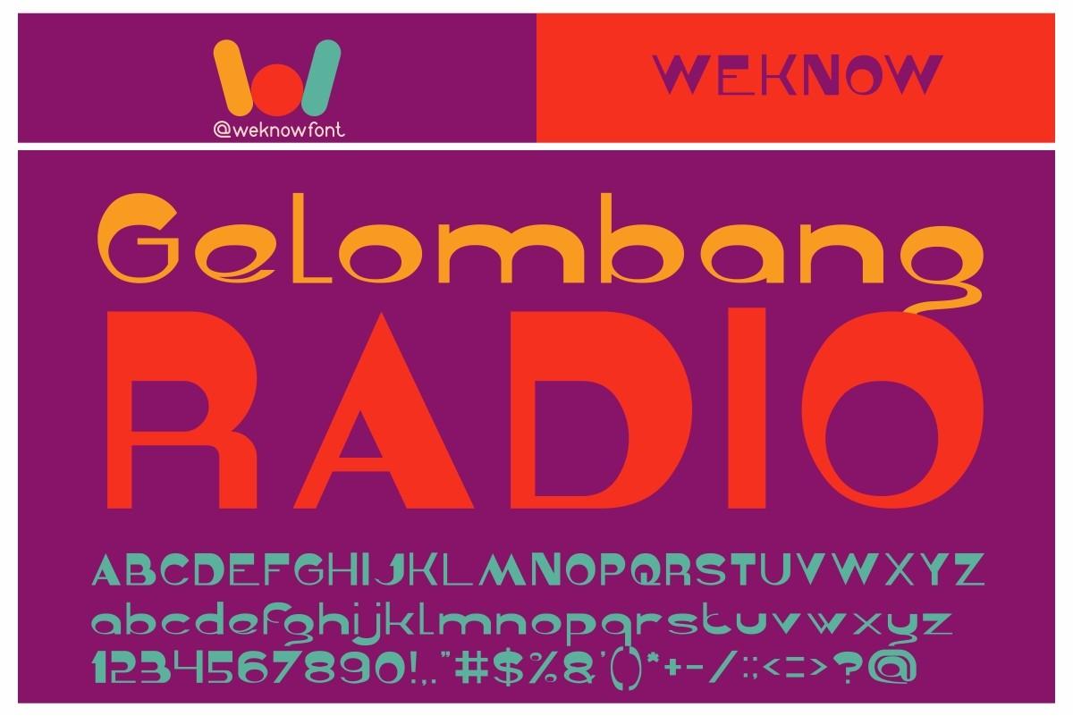 Gelombang Radio Font