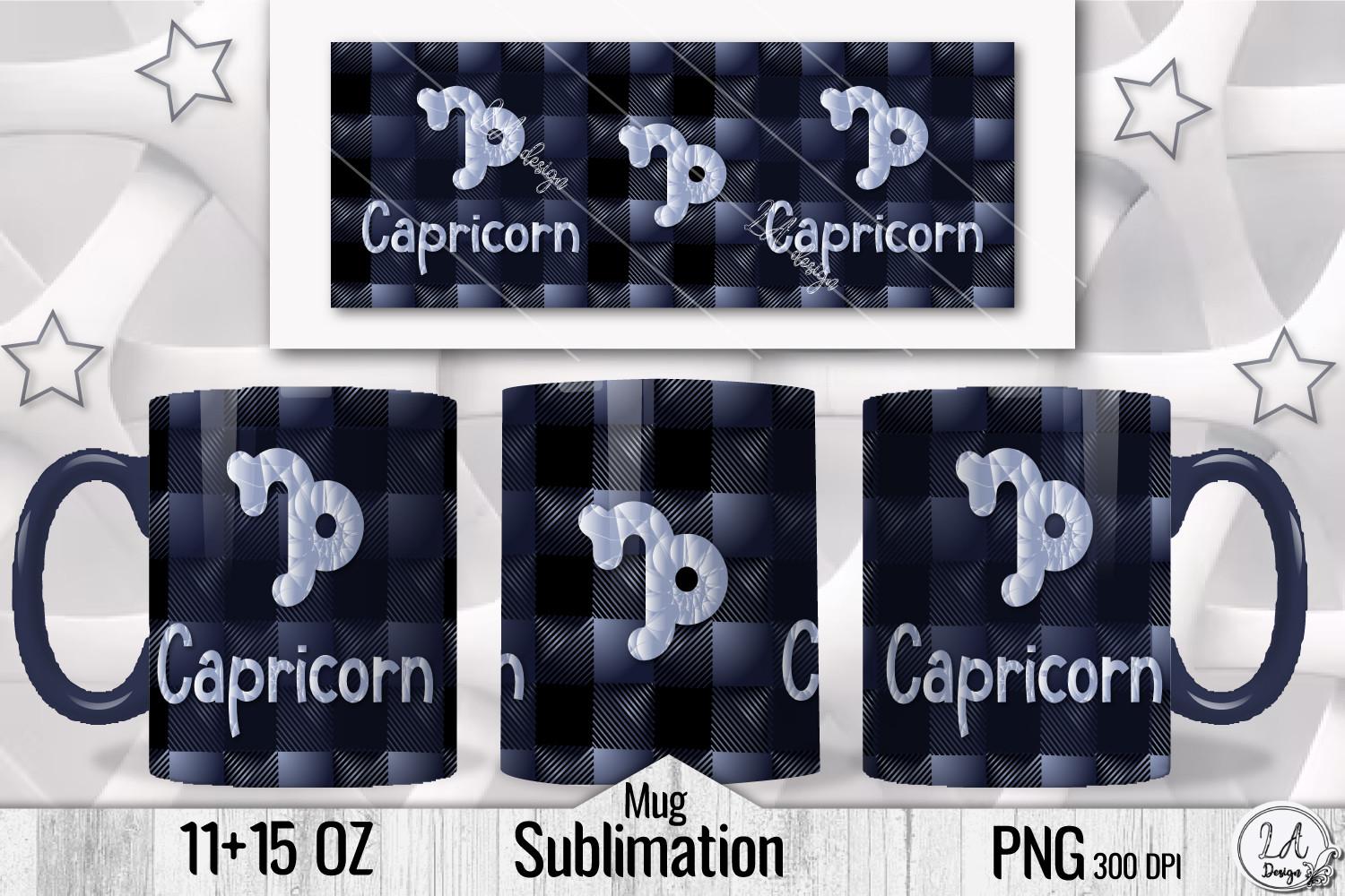 Capricorn Mug Sublimation Design Zodiac