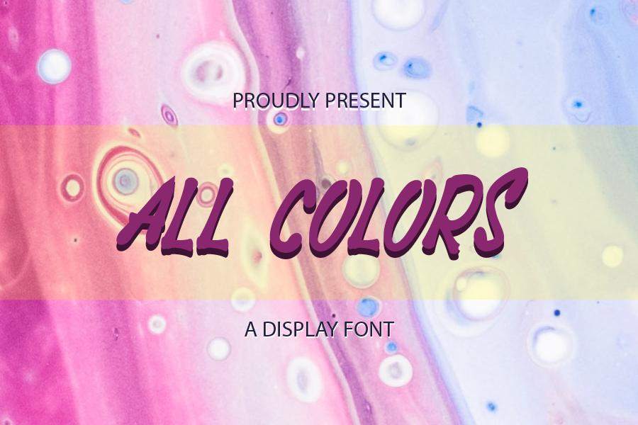 All Colors Font