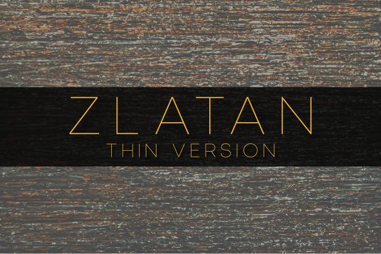 Zlatan Thin Font