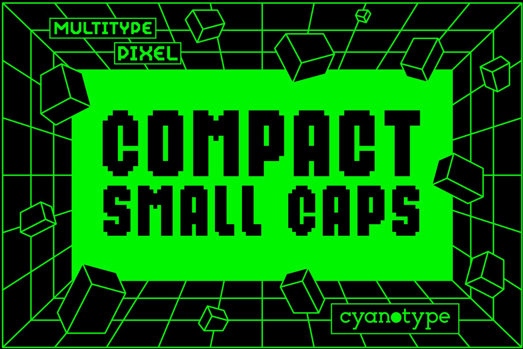 MultiType Pixel Compact Font