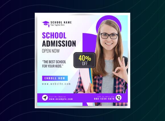 School Admission Social Media Template