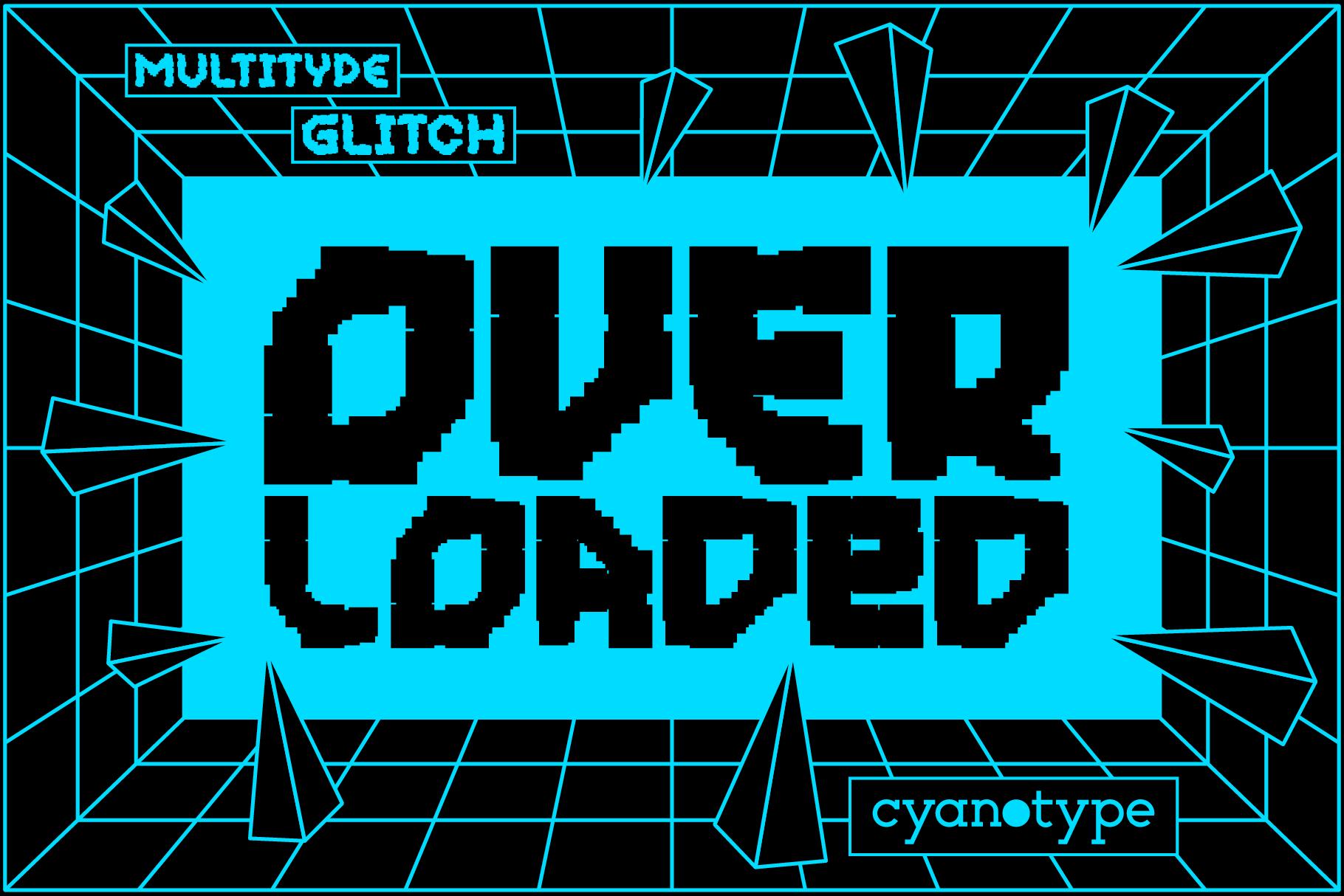 MultiType Glitch Overloaded Font