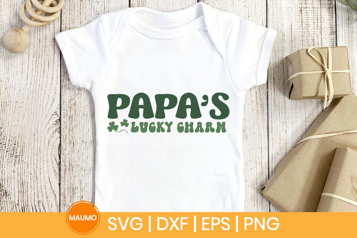 Papa's Lucky Charm St Patrick's Day Svg