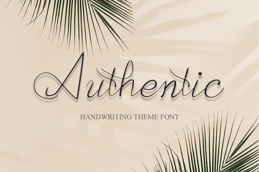Authentic Font